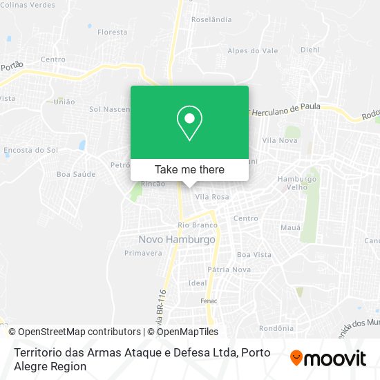 Territorio das Armas Ataque e Defesa Ltda map