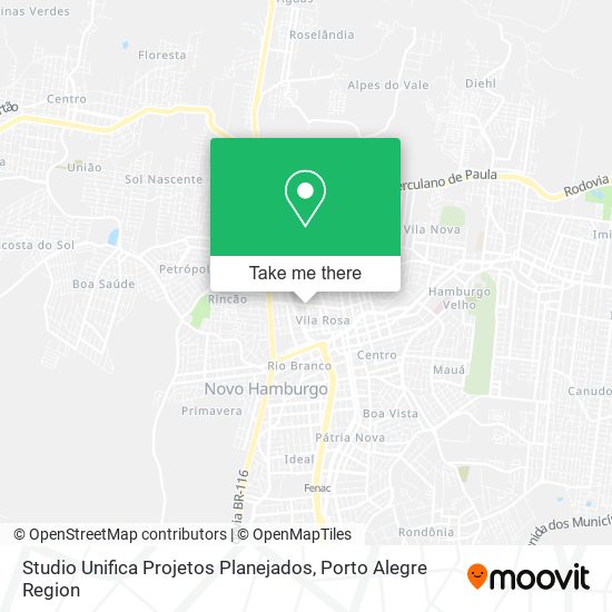 Studio Unifica Projetos Planejados map