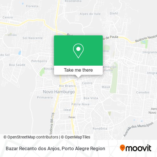 Mapa Bazar Recanto dos Anjos