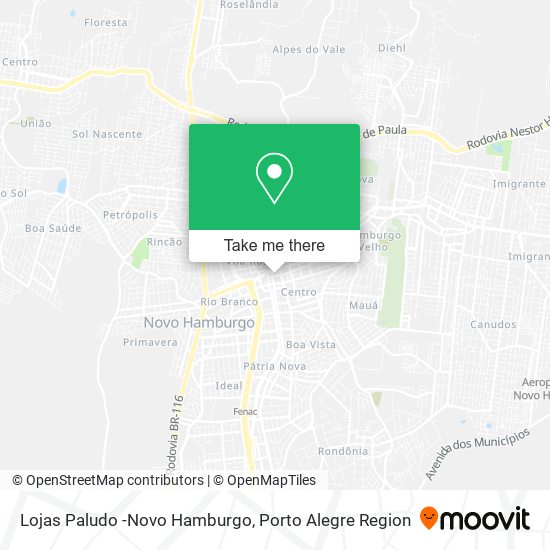 Lojas Paludo -Novo Hamburgo map