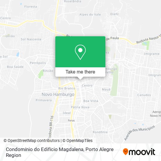 Mapa Condomínio do Edifício Magdalena