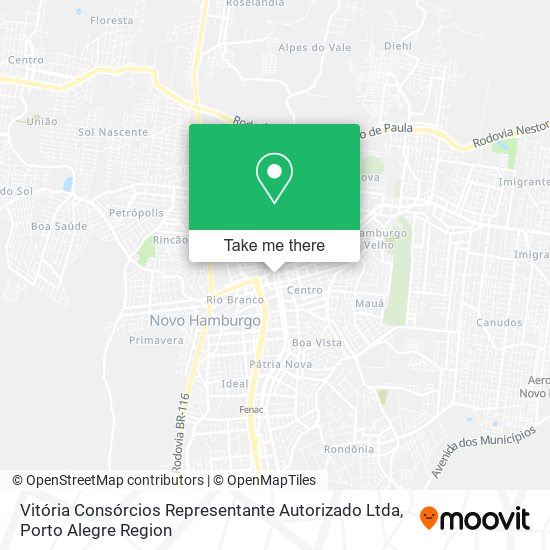 Mapa Vitória Consórcios Representante Autorizado Ltda