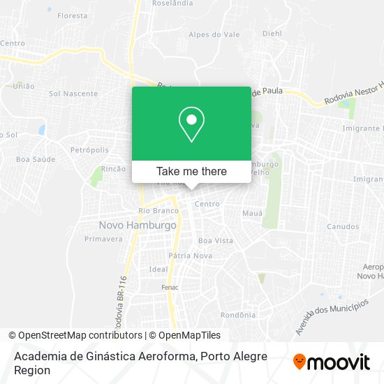 Mapa Academia de Ginástica Aeroforma