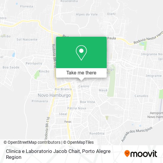 Mapa Clinica e Laboratorio Jacob Chait