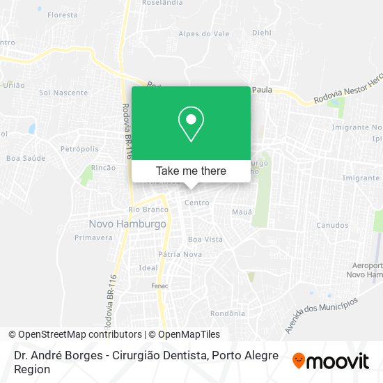 Mapa Dr. André Borges - Cirurgião Dentista