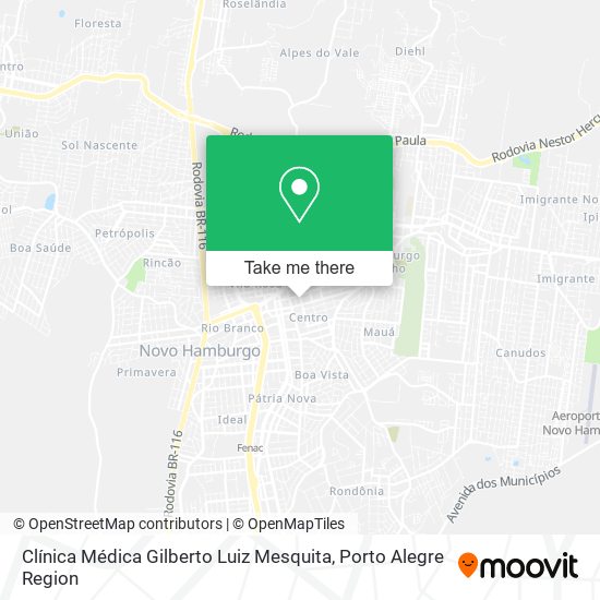 Mapa Clínica Médica Gilberto Luiz Mesquita