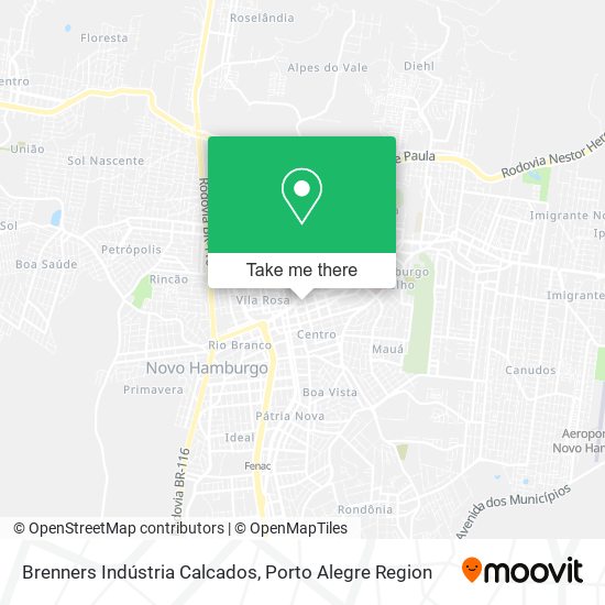 Brenners Indústria Calcados map