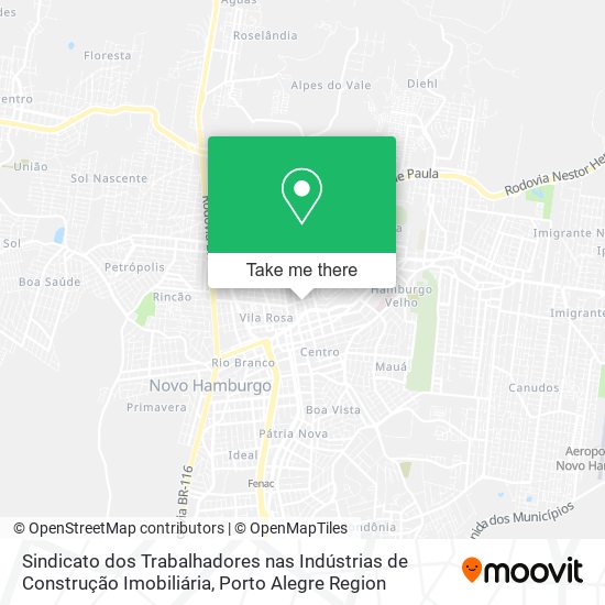 Sindicato dos Trabalhadores nas Indústrias de Construção Imobiliária map