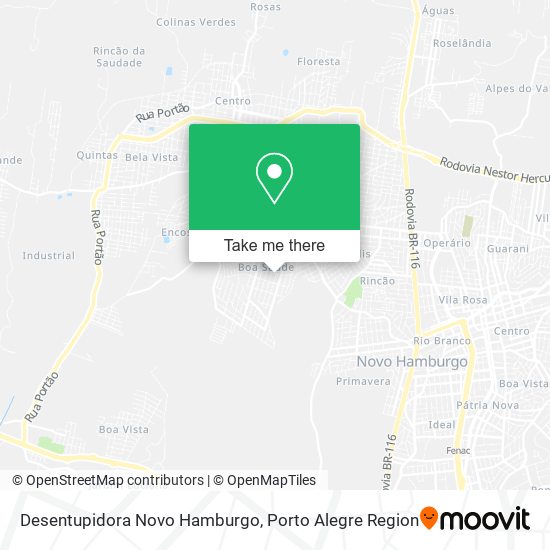 Desentupidora Novo Hamburgo map