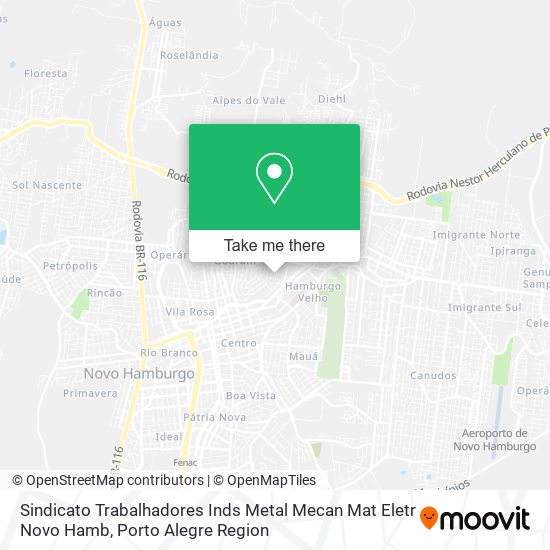 Sindicato Trabalhadores Inds Metal Mecan Mat Eletr Novo Hamb map