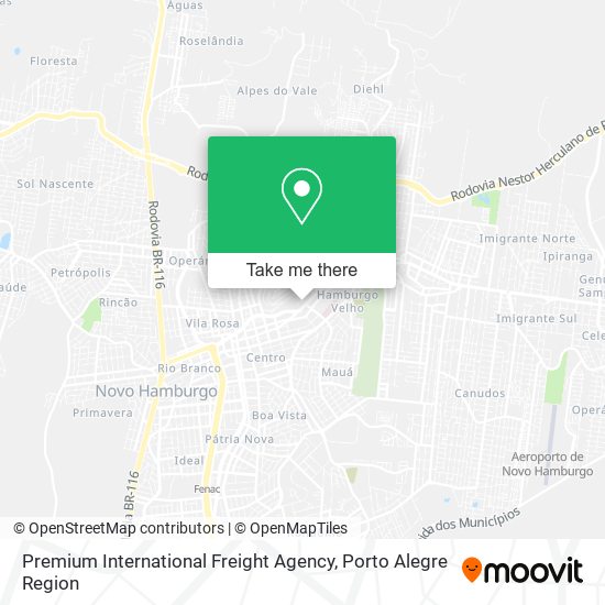 Mapa Premium International Freight Agency