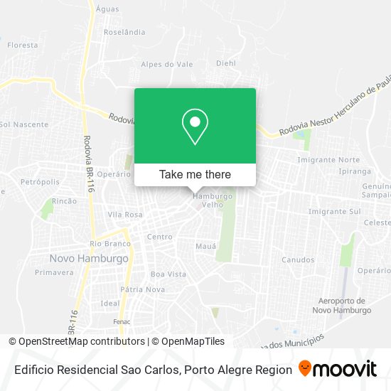 Mapa Edificio Residencial Sao Carlos