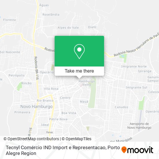 Tecnyl Comércio IND Import e Representacao map