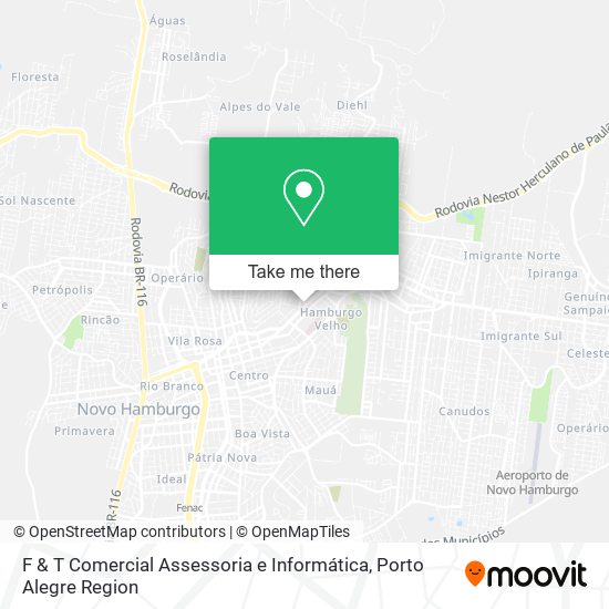 Mapa F & T Comercial Assessoria e Informática