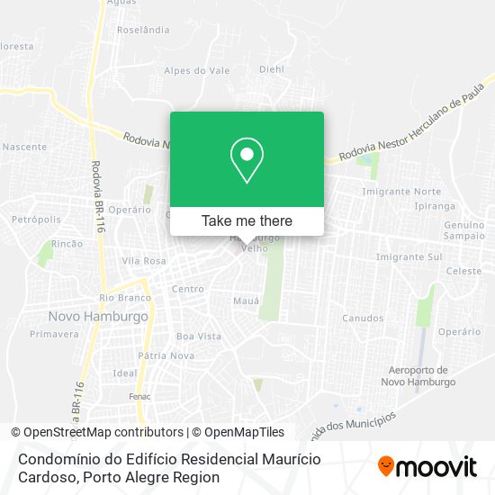 Mapa Condomínio do Edifício Residencial Maurício Cardoso