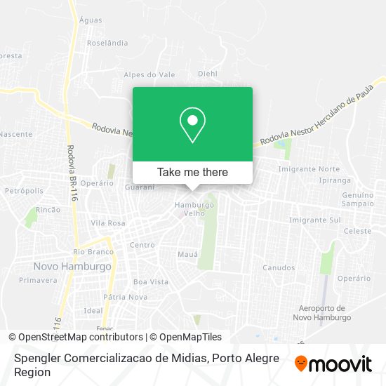 Spengler Comercializacao de Midias map