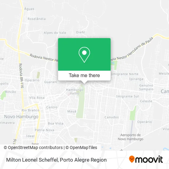 Milton Leonel Scheffel map