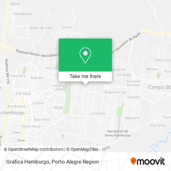Gráfica Hamburgo map