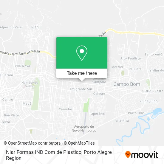Niar Formas IND Com de Plastico map