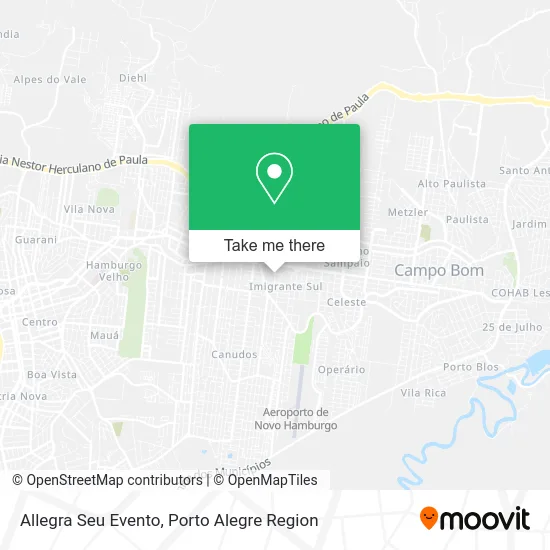 Allegra Seu Evento map