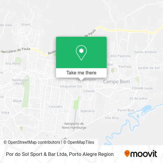 Por do Sol Sport & Bar Ltda map