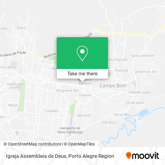 Mapa Igreja Assembleia de Deus