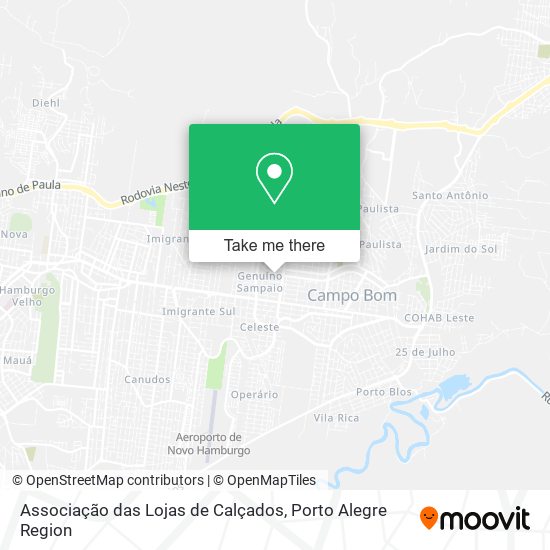 Associação das Lojas de Calçados map