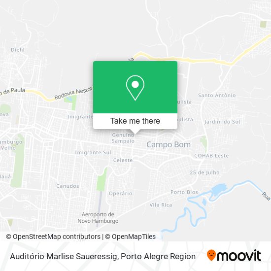 Auditório Marlise Saueressig map