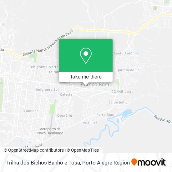 Trilha dos Bichos Banho e Tosa map