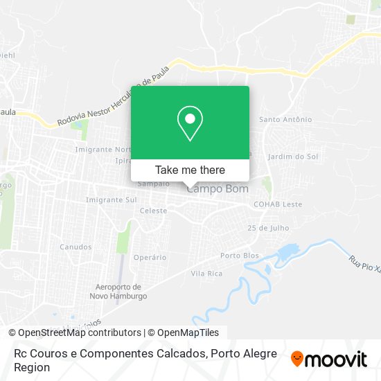 Rc Couros e Componentes Calcados map