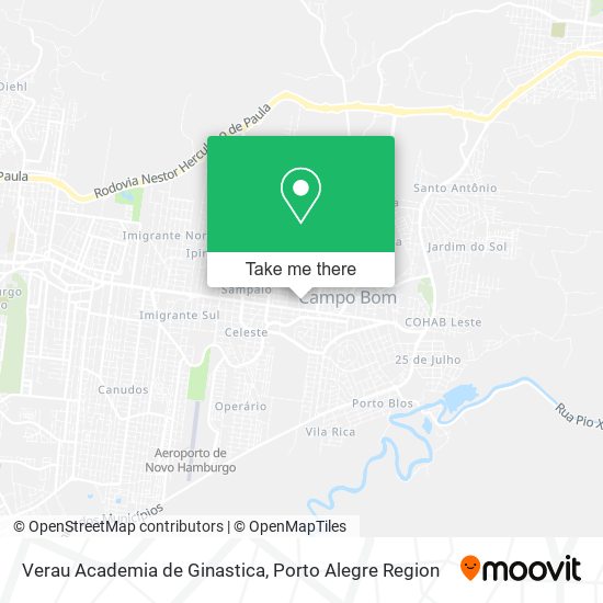 Verau Academia de Ginastica map