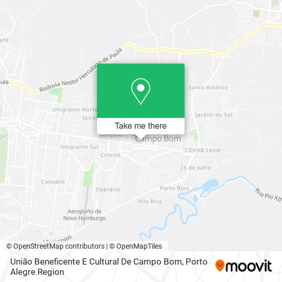 União Beneficente E Cultural De Campo Bom map