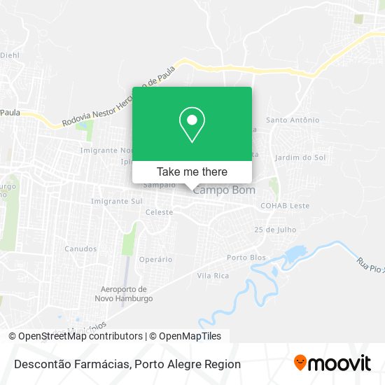 Descontão Farmácias map