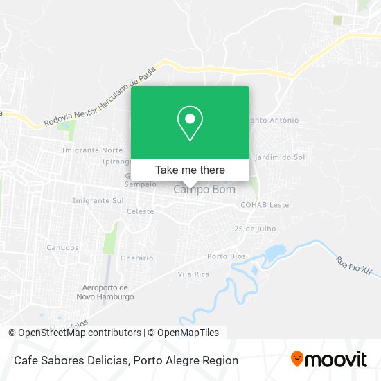 Mapa Cafe Sabores Delicias