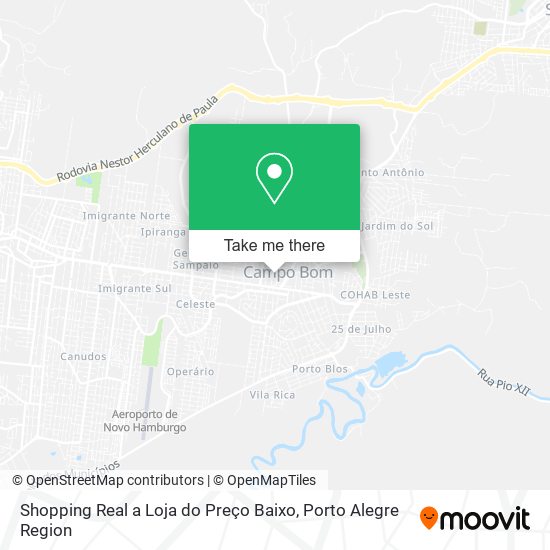 Shopping Real a Loja do Preço Baixo map