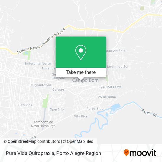 Pura Vida Quiropraxia map