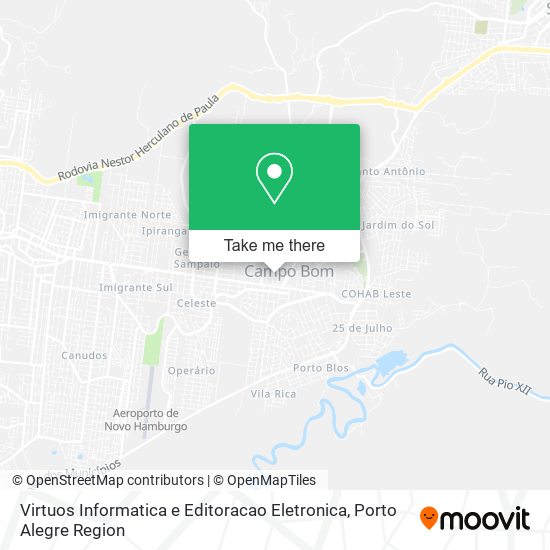 Virtuos Informatica e Editoracao Eletronica map