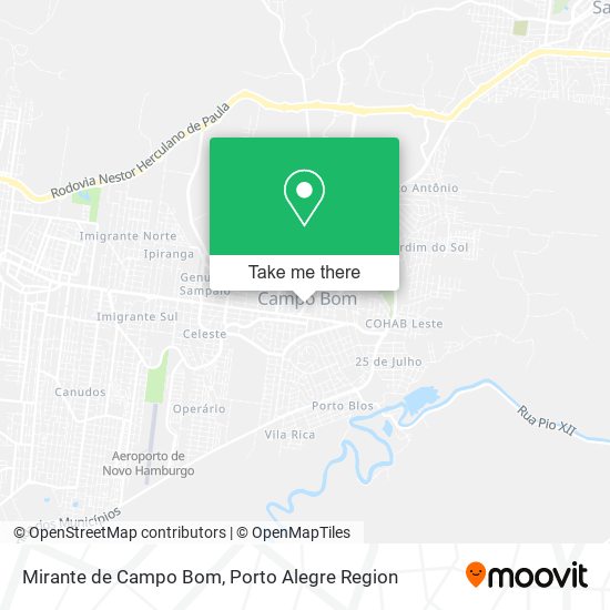 Mapa Mirante de Campo Bom