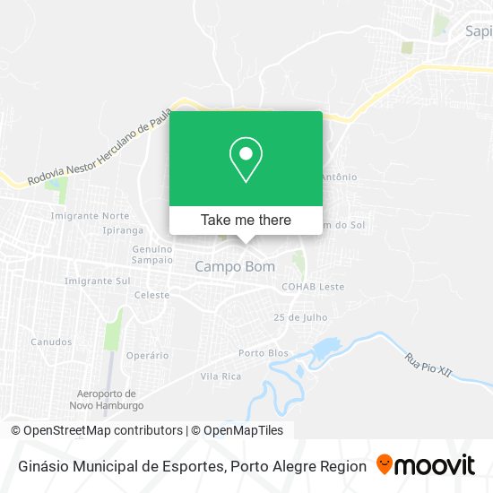 Ginásio Municipal de Esportes map