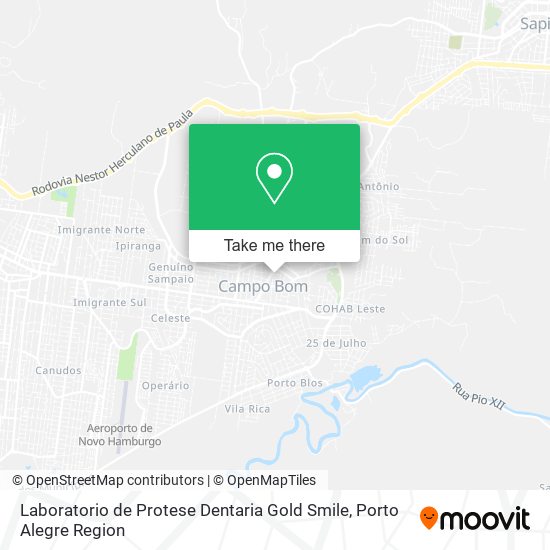 Mapa Laboratorio de Protese Dentaria Gold Smile