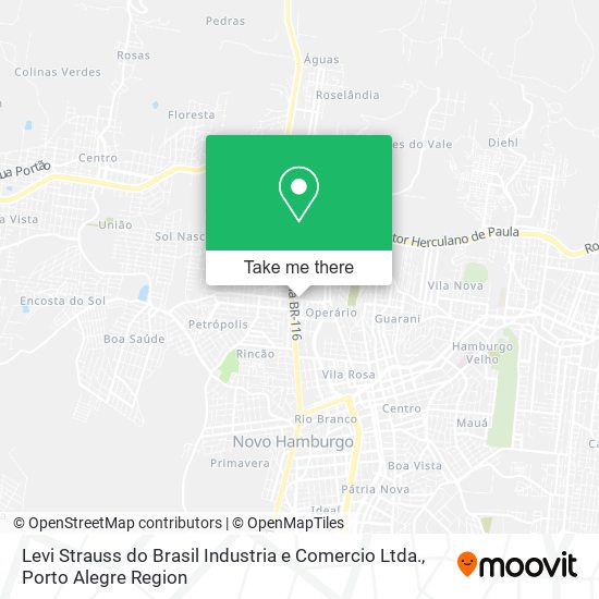 Mapa Levi Strauss do Brasil Industria e Comercio Ltda.