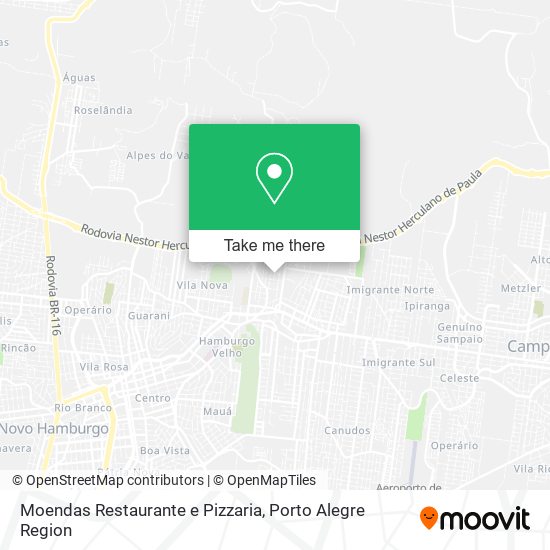 Moendas Restaurante e Pizzaria map