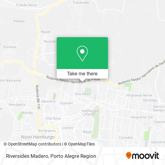 Riversides Madero map