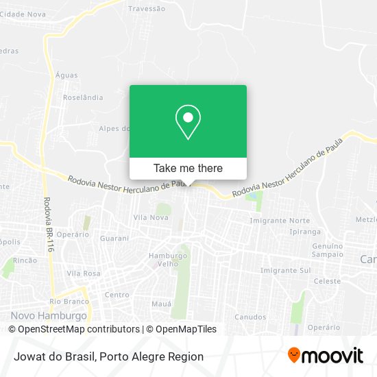 Jowat do Brasil map