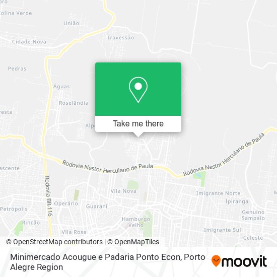 Minimercado Acougue e Padaria Ponto Econ map