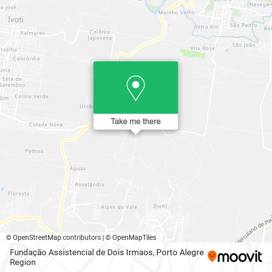 Fundação Assistencial de Dois Irmaos map