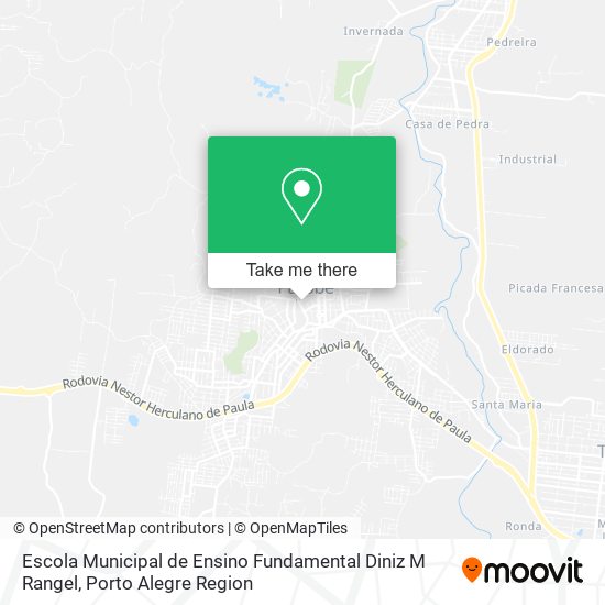 Mapa Escola Municipal de Ensino Fundamental Diniz M Rangel