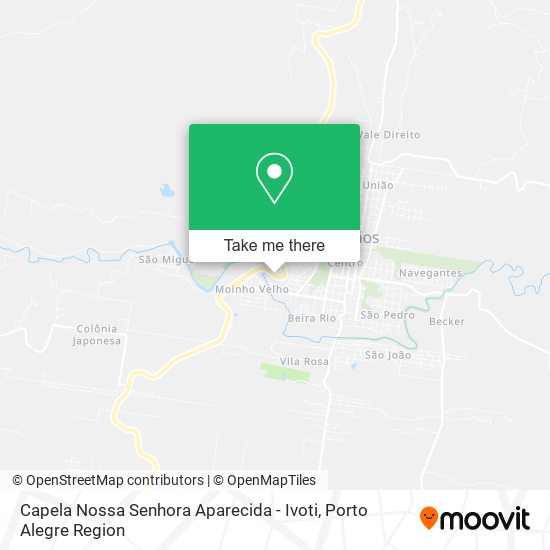 Capela Nossa Senhora Aparecida - Ivoti map