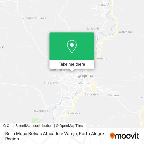 Mapa Bella Moca Bolsas Atacado e Varejo