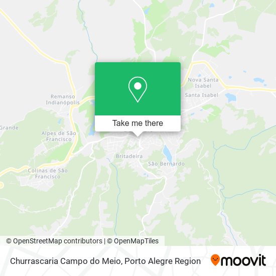 Mapa Churrascaria Campo do Meio